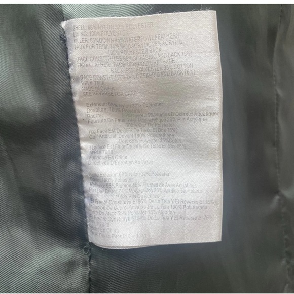 Michael Michael Kors Womens Green Down Filled Puffer Jacket Size Medium - Picture 6 of 7